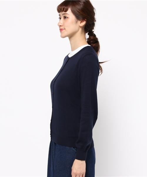 earth music&ecology(アースミュージックアンドエコロジー)の「【2016Autumn】《ガンガンカーディガン》ベーシック(カーディガン/ボレロ・レディース・ライトベージュ/カーキ/ブラック/サックスブルー/ライトピンク/ピンク/マスタード/ネイビー/ブルーグリーン/レッド/ブルー/ライトグレー・L/M/S)」の14枚目の写真