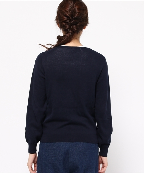 earth music&ecology(アースミュージックアンドエコロジー)の「【2016Autumn】《ガンガンカーディガン》ベーシック(カーディガン/ボレロ・レディース・ライトベージュ/カーキ/ブラック/サックスブルー/ライトピンク/ピンク/マスタード/ネイビー/ブルーグリーン/レッド/ブルー/ライトグレー・L/M/S)」の15枚目の写真