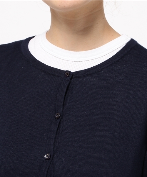 earth music&ecology(アースミュージックアンドエコロジー)の「【2016Autumn】《ガンガンカーディガン》ベーシック(カーディガン/ボレロ・レディース・ライトベージュ/カーキ/ブラック/サックスブルー/ライトピンク/ピンク/マスタード/ネイビー/ブルーグリーン/レッド/ブルー/ライトグレー・L/M/S)」の16枚目の写真