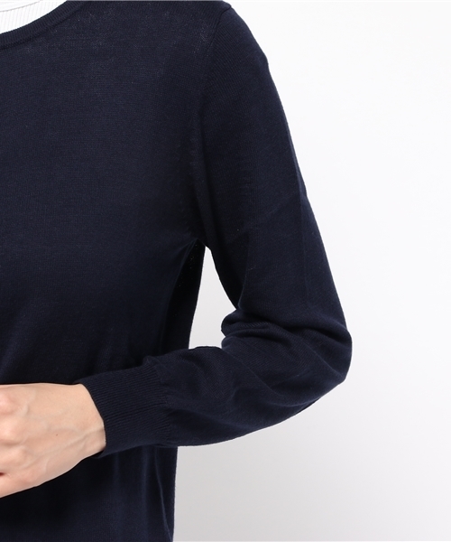 earth music&ecology(アースミュージックアンドエコロジー)の「【2016Autumn】《ガンガンカーディガン》ベーシック(カーディガン/ボレロ・レディース・ライトベージュ/カーキ/ブラック/サックスブルー/ライトピンク/ピンク/マスタード/ネイビー/ブルーグリーン/レッド/ブルー/ライトグレー・L/M/S)」の17枚目の写真