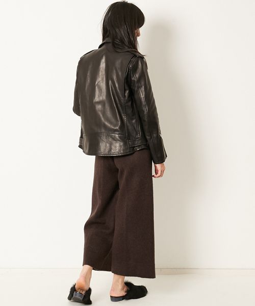 AMERICAN RAG CIE（アメリカンラグシー）の「AMERICAN RAG CIE シープライダースジャケット【WEB限定】（ライダースジャケット・レディース・ブラック・FREE）」の4枚目の写真