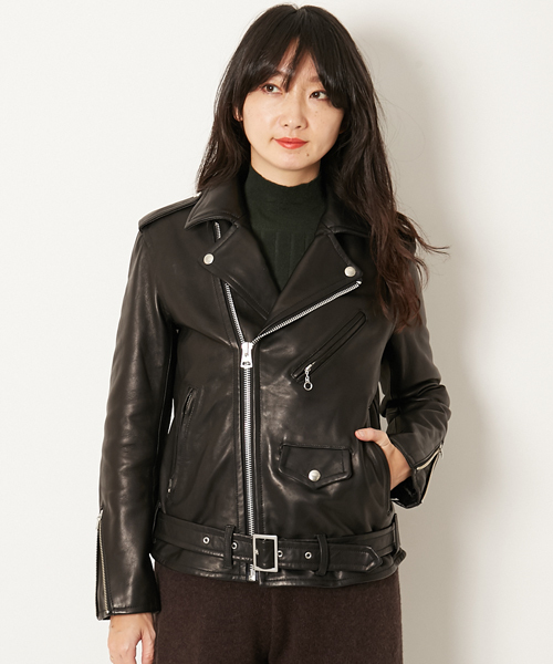 AMERICAN RAG CIE（アメリカンラグシー）の「AMERICAN RAG CIE シープライダースジャケット【WEB限定】（ライダースジャケット・レディース・ブラック・FREE）」の13枚目の写真