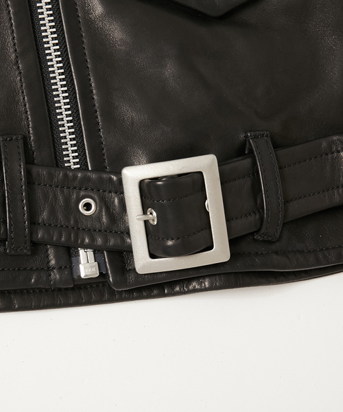 AMERICAN RAG CIE（アメリカンラグシー）の「AMERICAN RAG CIE シープライダースジャケット【WEB限定】（ライダースジャケット・レディース・ブラック・FREE）」の2枚目の写真