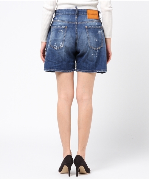 DSQUARED2（ディースクエアード）の「SHORSTS /KAWAII SHORTS /THE SLASHER WASH（デニムパンツ・レディース・インディゴブルー・36/34）」の4枚目の写真