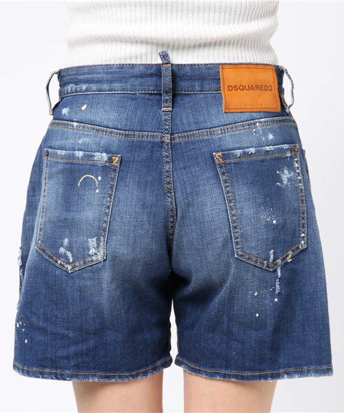 DSQUARED2（ディースクエアード）の「SHORSTS /KAWAII SHORTS /THE SLASHER WASH（デニムパンツ・レディース・インディゴブルー・36/34）」の6枚目の写真