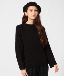 GLOBAL WORK | 3ゲージリブボトルネックプルオーバー長袖/740587(ニット/セーター)
