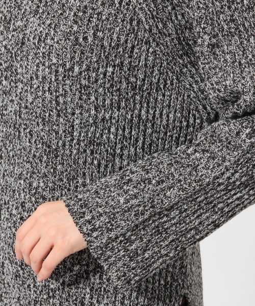 GLOBAL WORK（グローバルワーク）の「3ゲージリブボトルネックプルオーバー長袖/740587（ニット/セーター・レディース・オレンジ系その他/ダークグレー/ブラック/ホワイト/ネイビー/マルチ・SMALL/LARGE/MEDIUM）」の14枚目の写真