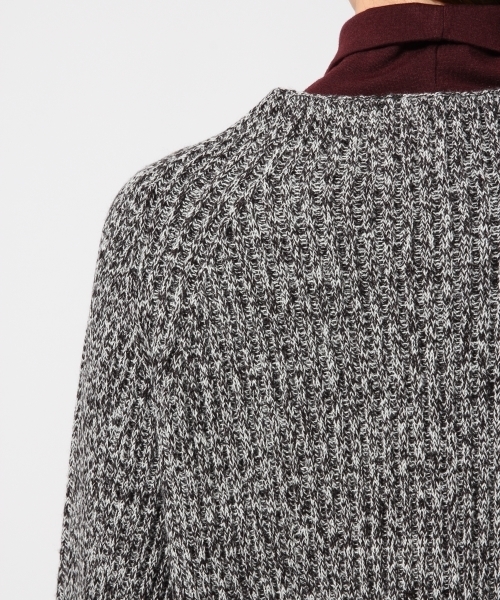 GLOBAL WORK（グローバルワーク）の「3ゲージリブボトルネックプルオーバー長袖/740587（ニット/セーター・レディース・オレンジ系その他/ダークグレー/ブラック/ホワイト/ネイビー/マルチ・SMALL/LARGE/MEDIUM）」の16枚目の写真