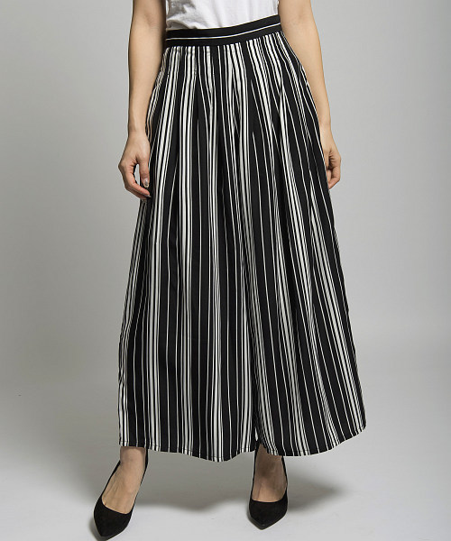 MILLION CARATS（ミリオンカラッツ）の「【2017SPRING】ワイドパンツ[DRESS/ドレス]（その他パンツ・レディース・インディゴブルー/オフホワイト/マルチ・MEDIUM/SMALL）」の4枚目の写真