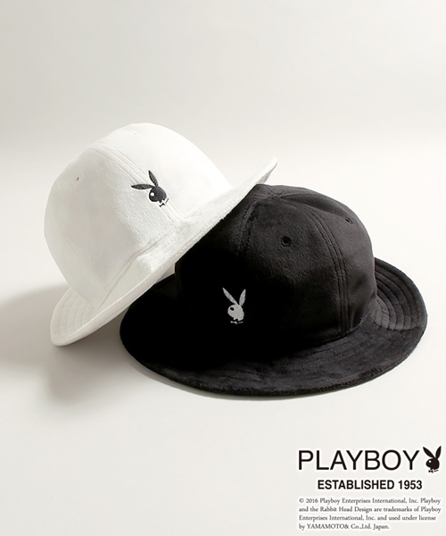 PLAYBOY(プレイボーイ)の「∴WEGO/PLAYBOY メトロハット(ハット・レディース・ブラック/ホワイト・FREE)」の3枚目の写真