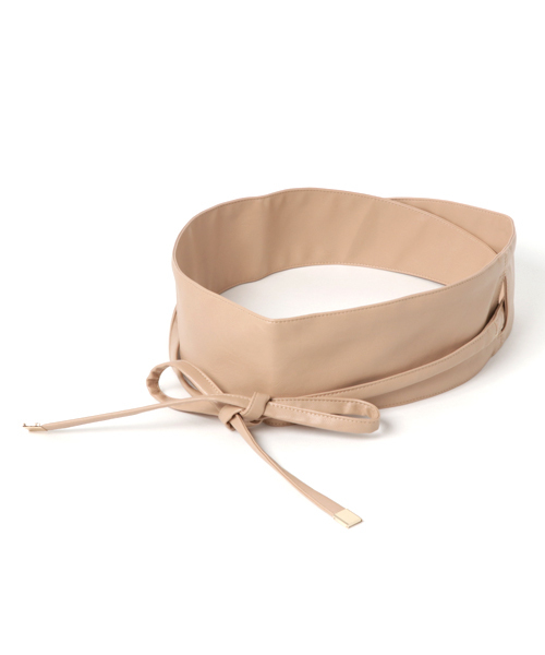 Andemiu（アンデミュウ）の「Ｆ／レザーサッシュベルト760254（ベルト・ブラック/ベージュ/ホワイト・FREE）」の3枚目の写真