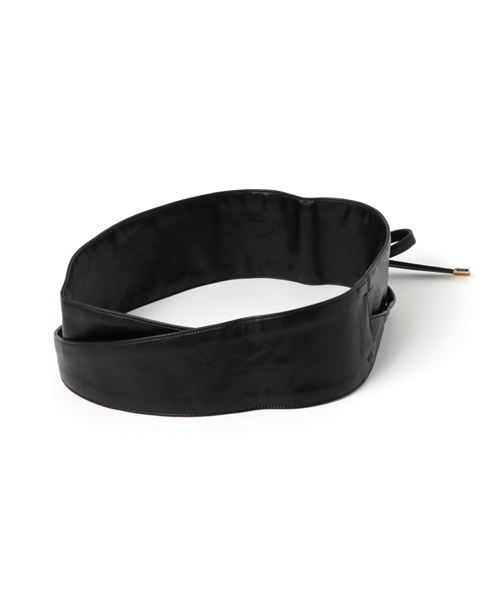 Andemiu（アンデミュウ）の「Ｆ／レザーサッシュベルト760254（ベルト・ブラック/ベージュ/ホワイト・FREE）」の4枚目の写真