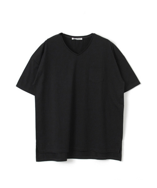 WORK NOT WORK URBAN RESEARCH（ワークノットワークアーバンリサーチ）の「WORK NOT WORK URBAN V/N BIG TEE WITH POCKET（Tシャツ/カットソー・レディース・グレー/ネイビー/ホワイト/ブラック・FREE）」の3枚目の写真