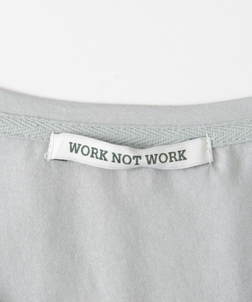 WORK NOT WORK URBAN RESEARCH（ワークノットワークアーバンリサーチ）の「WORK NOT WORK URBAN V/N BIG TEE WITH POCKET（Tシャツ/カットソー・レディース・グレー/ネイビー/ホワイト/ブラック・FREE）」の9枚目の写真