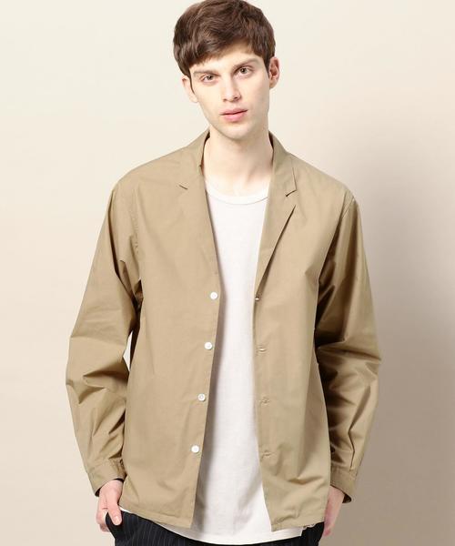 BEAUTY&YOUTH UNITED ARROWS（ビューティーアンドユースユナイテッドアローズ）の「BY タイプライター シャツジャケット ◆（シャツ/ブラウス・メンズ・ネイビー/ベージュ/ダークグレー・SMALL/MEDIUM/X-LARGE/LARGE）」の6枚目の写真