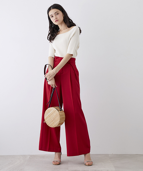 UNITED TOKYO（ユナイテッドトウキョウ）の「バックレースアップタイトニット（ニット/セーター・レディース・ブラック/ラベンダー/マスタード/ホワイト・1）」の10枚目の写真