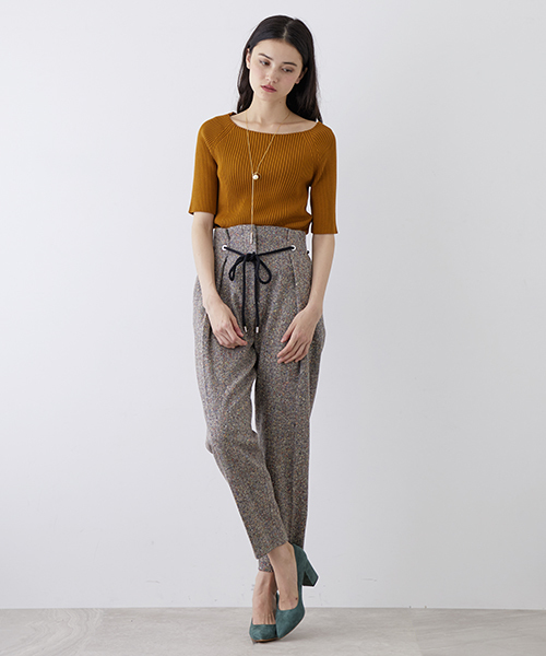 UNITED TOKYO（ユナイテッドトウキョウ）の「バックレースアップタイトニット（ニット/セーター・レディース・ブラック/ラベンダー/マスタード/ホワイト・1）」の13枚目の写真