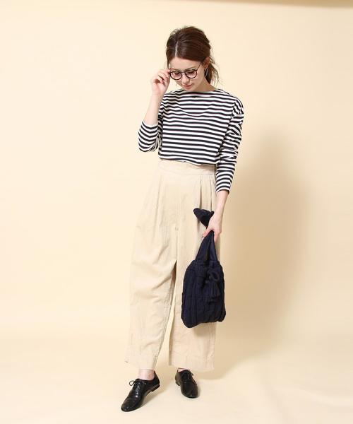 coen（コーエン）の「コーデュロイワイドパンツ(2017FW)（その他パンツ・レディース・ネイビー/ベージュ/グレー/オフホワイト・SMALL/MEDIUM/LARGE）」の17枚目の写真