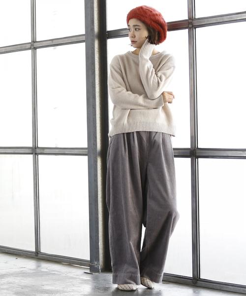 coen（コーエン）の「コーデュロイワイドパンツ(2017FW)（その他パンツ・レディース・ネイビー/ベージュ/グレー/オフホワイト・SMALL/MEDIUM/LARGE）」の20枚目の写真