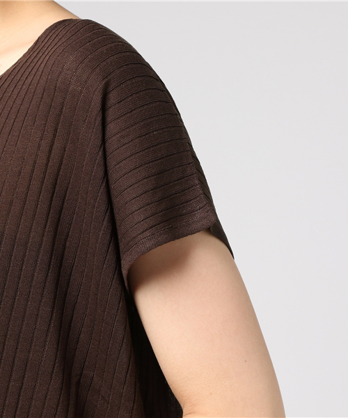 un dix cors（アンディコール）の「ワイドリブルーズニット（ニット/セーター・レディース・ブラウン/グリーン/レッド・ﾌﾘ-）」の8枚目の写真