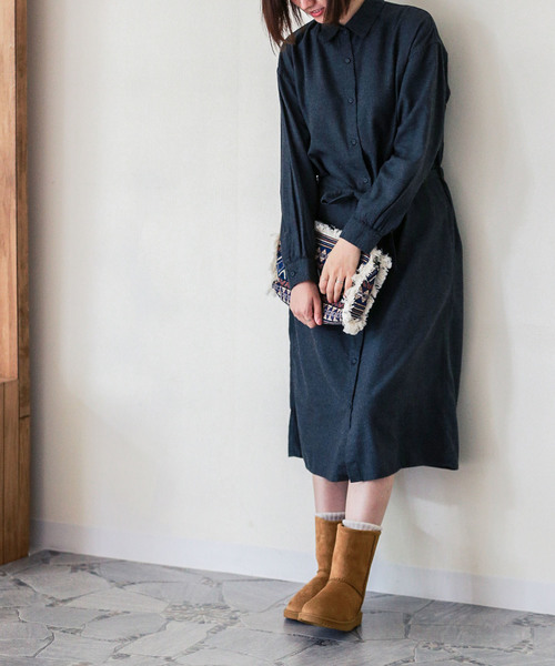 welleg（ウェレッグ）の「完全防水 レイン フェイク ファー ムートンブーツ（ブーツ・レディース・ブラック/キャメル/ダークブラウン/グレイッシュベージュ・S/M/L/LL/4L/3L）」の10枚目の写真