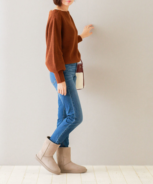 welleg（ウェレッグ）の「完全防水 レイン フェイク ファー ムートンブーツ（ブーツ・レディース・ブラック/キャメル/ダークブラウン/グレイッシュベージュ・S/M/L/LL/4L/3L）」の14枚目の写真