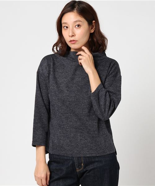 earth music&ecology（アースミュージックアンドエコロジー）の「・起毛フライスプルオーバー（Tシャツ/カットソー・レディース・ライトグレー/ネイビー/アイボリー/ミント・FREE）」の11枚目の写真