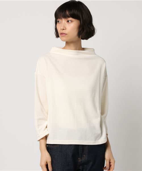 earth music&ecology（アースミュージックアンドエコロジー）の「・起毛フライスプルオーバー（Tシャツ/カットソー・レディース・ライトグレー/ネイビー/アイボリー/ミント・FREE）」の2枚目の写真