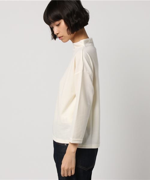 earth music&ecology（アースミュージックアンドエコロジー）の「・起毛フライスプルオーバー（Tシャツ/カットソー・レディース・ライトグレー/ネイビー/アイボリー/ミント・FREE）」の6枚目の写真