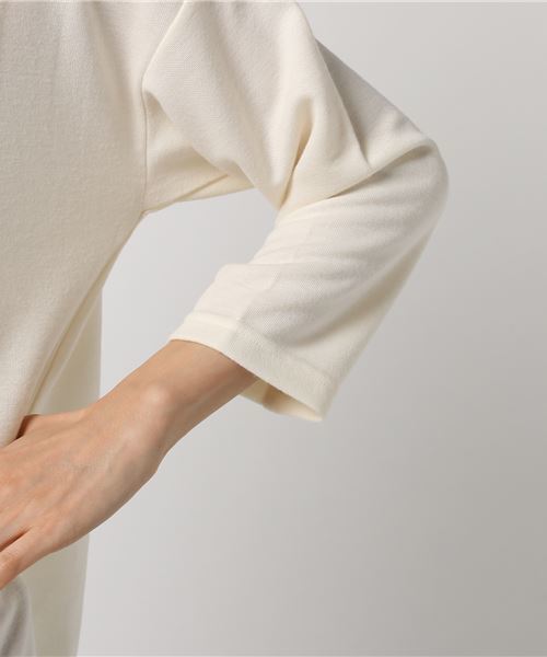 earth music&ecology（アースミュージックアンドエコロジー）の「・起毛フライスプルオーバー（Tシャツ/カットソー・レディース・ライトグレー/ネイビー/アイボリー/ミント・FREE）」の5枚目の写真