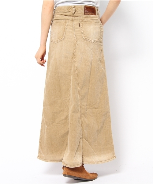 goa（ゴア）の「sulfide processing コーデュロイロングスカート（スカート・レディース・ブラウン/キャメル・SMALL/MEDIUM）」の4枚目の写真