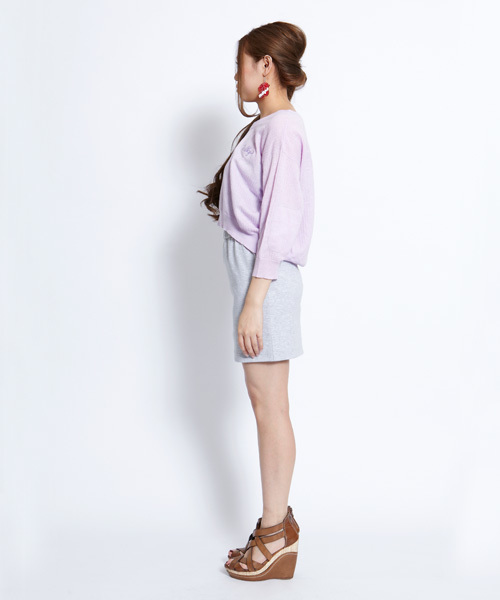 MILKFED.(ミルクフェド)の「KNITTED TOP & DRESS(ワンピース・レディース・アッシュ/ライトパープル・SMALL/MEDIUM)」の4枚目の写真