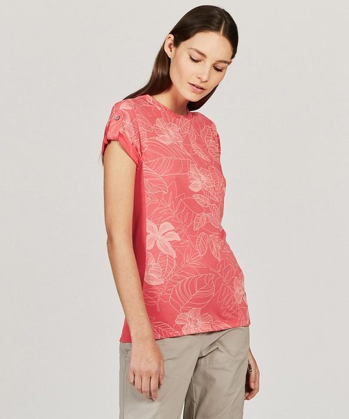 AIGLE（エーグル）の「UVカット カヤサンド Tシャツ（Tシャツ/カットソー・レディース・ライトグレー/チェリーピンク/ホワイト・MEDIUM/LARGE/SMALL）」の3枚目の写真