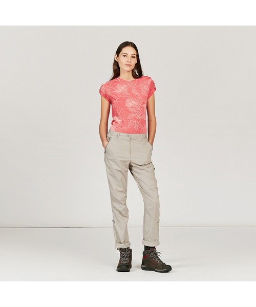 AIGLE（エーグル）の「UVカット カヤサンド Tシャツ（Tシャツ/カットソー・レディース・ライトグレー/チェリーピンク/ホワイト・MEDIUM/LARGE/SMALL）」の8枚目の写真