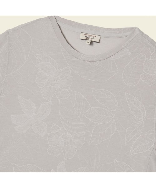 AIGLE（エーグル）の「UVカット カヤサンド Tシャツ（Tシャツ/カットソー・レディース・ライトグレー/チェリーピンク/ホワイト・MEDIUM/LARGE/SMALL）」の6枚目の写真