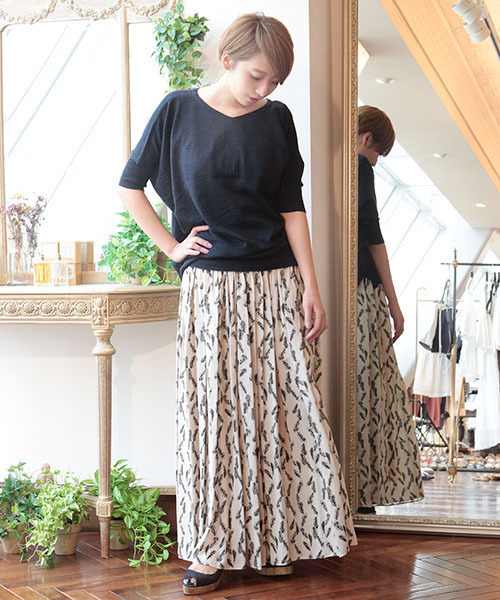 NANO universe（ナノユニバース）の「●FF/bare-top2way柄ワンピース（ワンピース・レディース・オフホワイト/グリーン/イエロー・FREE）」の2枚目の写真