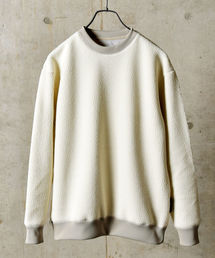 SHIPS JET BLUE | SHIPS JET BLUE: POLARTEC ボアクルーネック◇(スウェット)