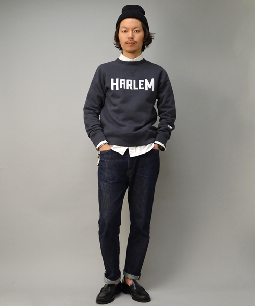 SHIPS（シップス）の「Champion: 【SHIPS AUTHENTIC 別注】 チャンピオン プリント クルーネック スウェット■（スウェット・メンズ・グレー/ネイビー/ブラック・SMALL/MEDIUM/LARGE）」の7枚目の写真