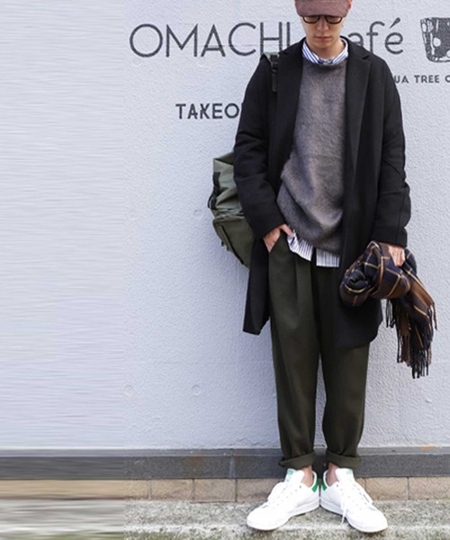 antiqua（アンティカ）の「モヘアニット（ニット/セーター・メンズ・ベージュ/ダークグレー・M/L/XL）」の6枚目の写真