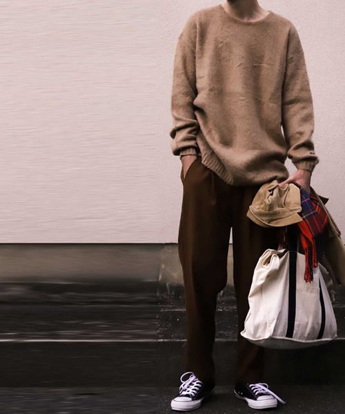 antiqua（アンティカ）の「モヘアニット（ニット/セーター・メンズ・ベージュ/ダークグレー・M/L/XL）」の15枚目の写真