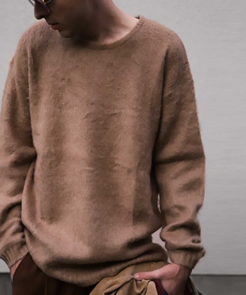 antiqua（アンティカ）の「モヘアニット（ニット/セーター・メンズ・ベージュ/ダークグレー・M/L/XL）」の17枚目の写真