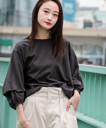 niko and... | 袖タック&ギャザープルオーバー(Tシャツ/カットソー)