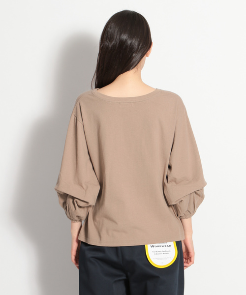 niko and...(ニコアンド)の「袖タック&ギャザープルオーバー(Tシャツ/カットソー・レディース・ライトブルー/ベージュ/オフホワイト/チャコール・MEDIUM/LARGE)」の19枚目の写真