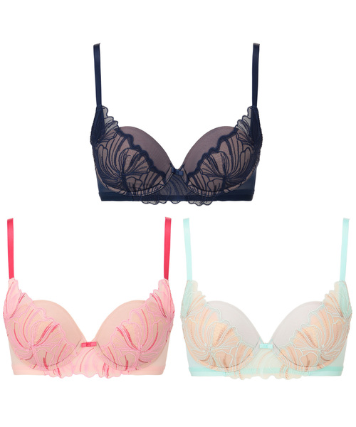 Triumph（トリンプ）の「天使のブラ 魔法のハリ感487 ブラジャーTR487 WHU1（ブラジャー・レディース・ピンク/ブルー/ライトグリーン・B70/C70/D70/B75/C65/C75/D65/D75/E65/E70/E75/F70/F75/E80/C80/D80）」の10枚目の写真