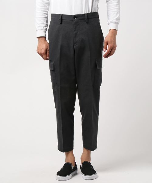 SHIPS（シップス）の「【Begin5月号掲載】SC: ジャストレングス ホップサック カーゴパンツ（カーゴパンツ・メンズ・ブラック/グレー/オリーブ・SMALL/MEDIUM/LARGE/X-LARGE）」の22枚目の写真