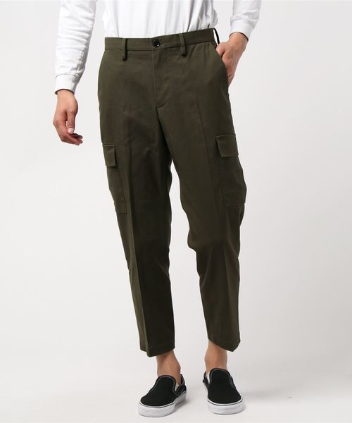 SHIPS（シップス）の「【Begin5月号掲載】SC: ジャストレングス ホップサック カーゴパンツ（カーゴパンツ・メンズ・ブラック/グレー/オリーブ・SMALL/MEDIUM/LARGE/X-LARGE）」の21枚目の写真