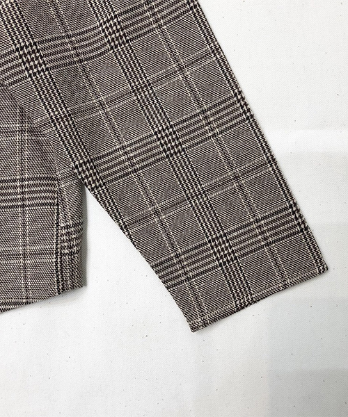 PairPair（ペアペア）の「チェック柄開襟シャツ（シャツ/ブラウス・キッズ・ライトブラウン・S(100-115)/M(115-130)）」の8枚目の写真