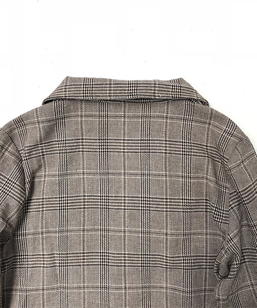 PairPair（ペアペア）の「チェック柄開襟シャツ（シャツ/ブラウス・キッズ・ライトブラウン・S(100-115)/M(115-130)）」の9枚目の写真