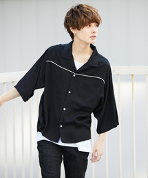 kutir | 【ビックシルエット】　パイピングオープンカラーシャツ(シャツ/ブラウス)
