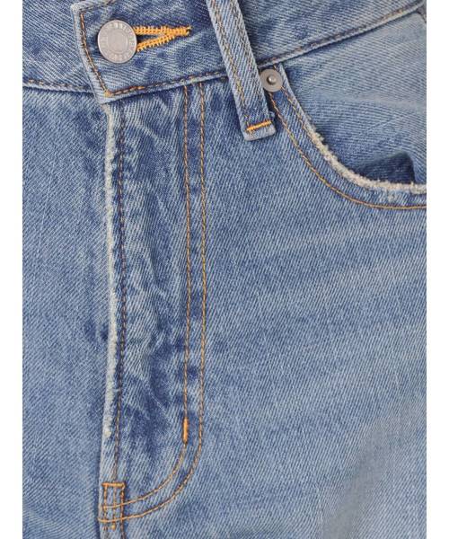 EVRIS（エヴリス）の「SIMPLE バギーDENIM パンツ（デニムパンツ・レディース・ホワイト/ライトブルー・SMALL/MEDIUM）」の16枚目の写真